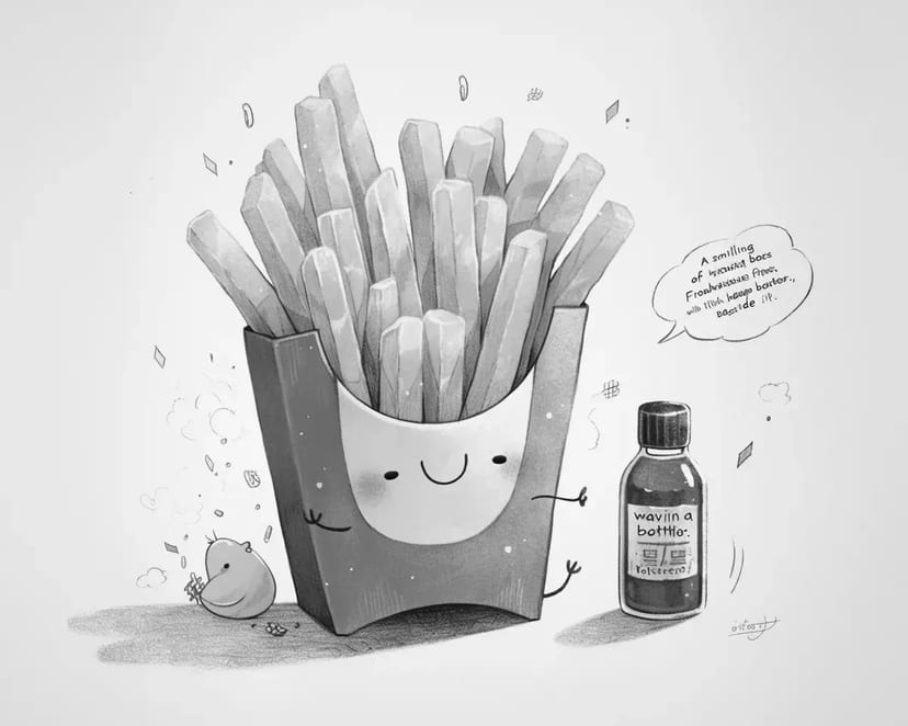笑顔のポテトフライ