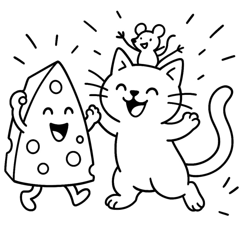 チーズと猫とネズミのパーティー