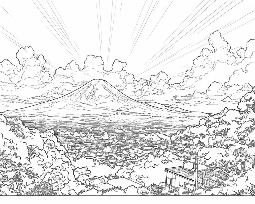 新年の富士山