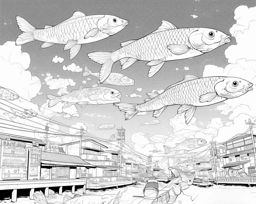 空を泳ぐ鯉たち
