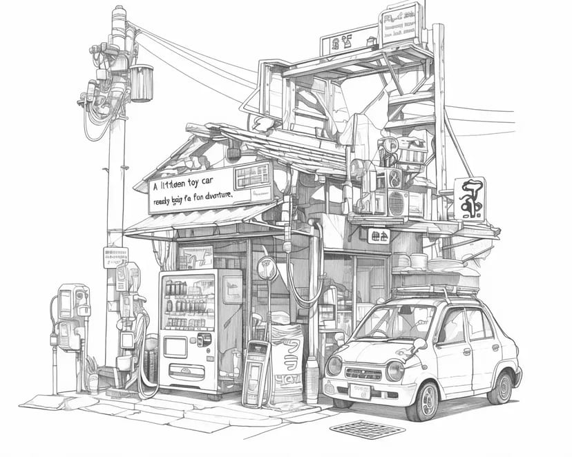 懐かしの町角の駄菓子屋