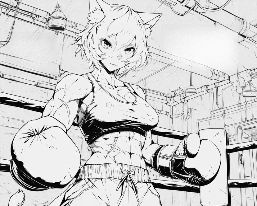猫耳ボクサーの挑戦