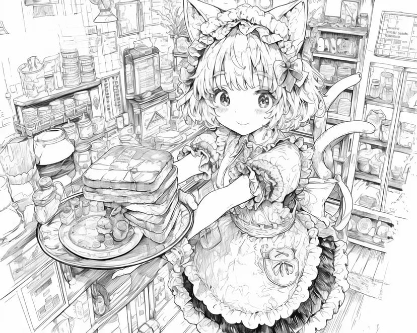 猫耳メイドのパンケーキデリバリー