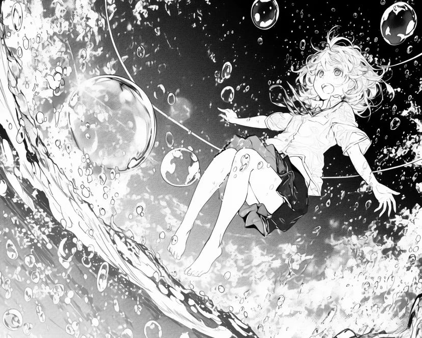 水中の少女の冒険