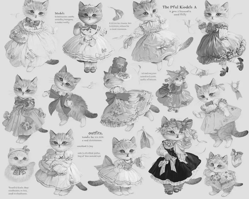 猫のファッションショー