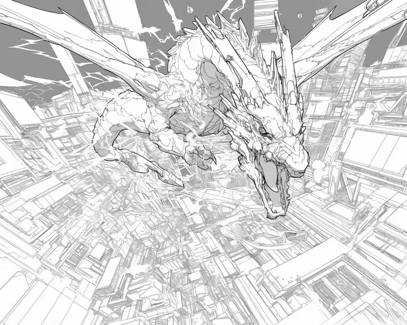 天空を駆けるドラゴン