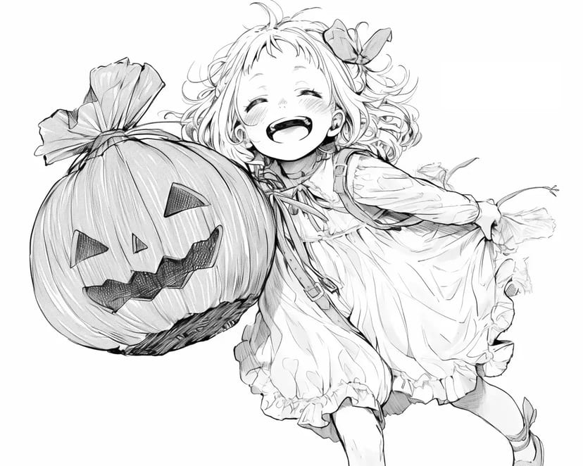 ハロウィンの笑顔