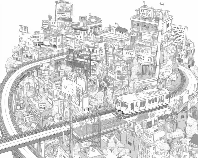 未来都市の風景