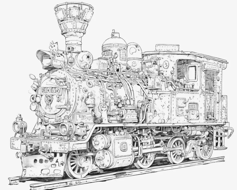 楽しい冒険の機関車