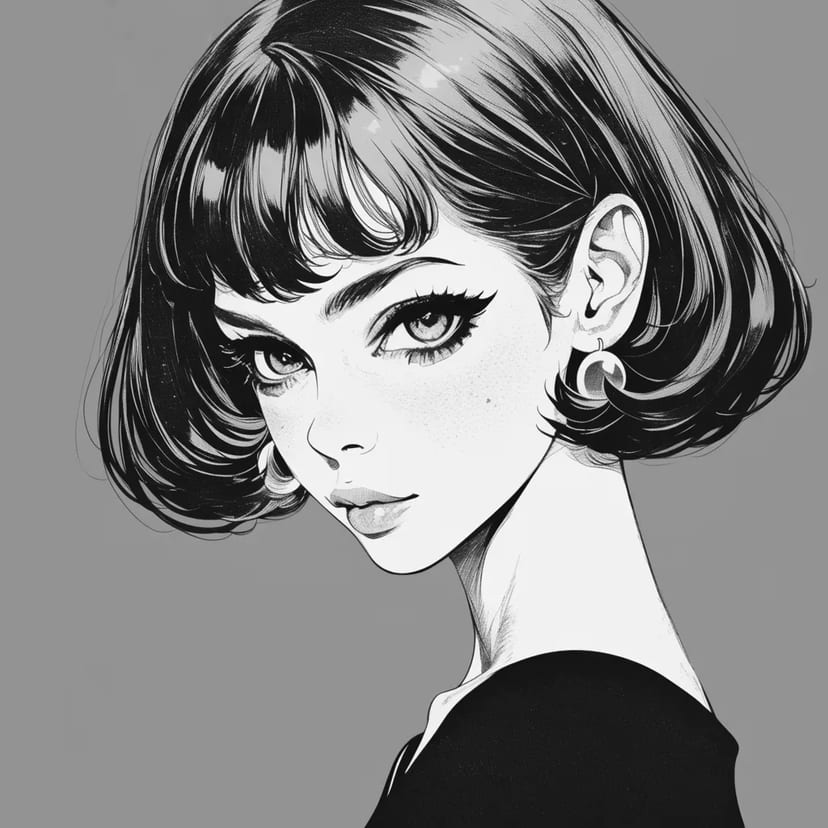クラシックな女性の肖像
