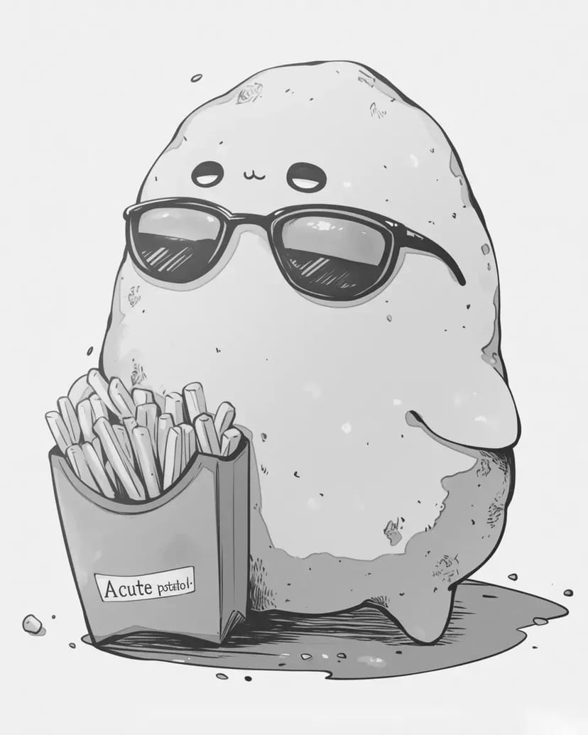 かわいいポテトキャラクター