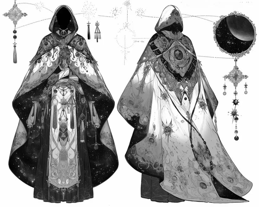 星空の魔法使いのローブ