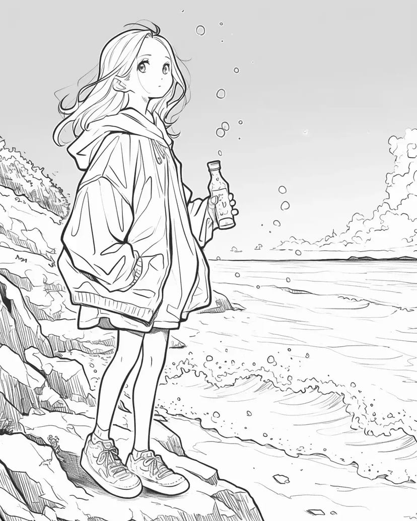 海辺のメッセージ