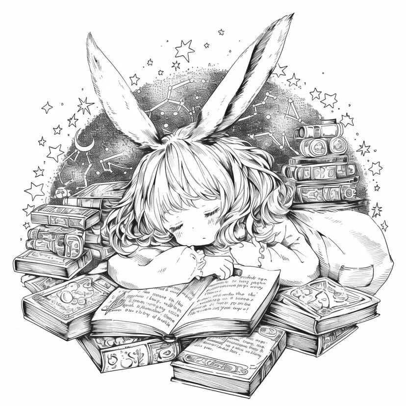 夢見るウサギの読書タイム
