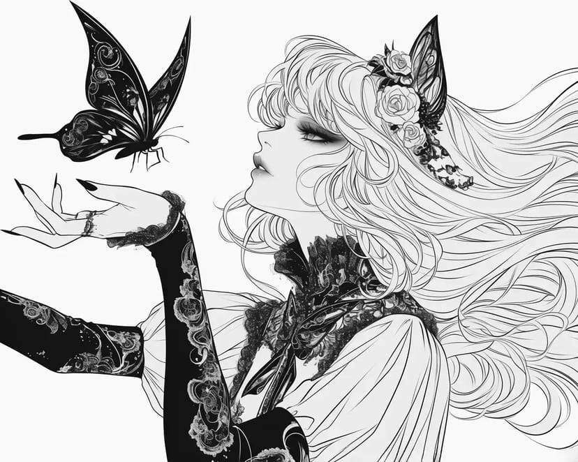 蝶と少女の幻想