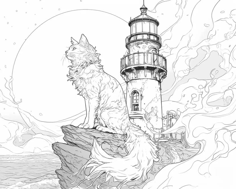 灯台の守護猫