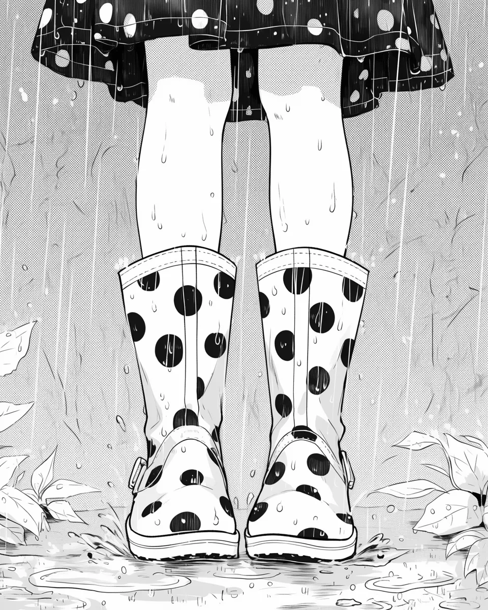 雨の日の水たまり