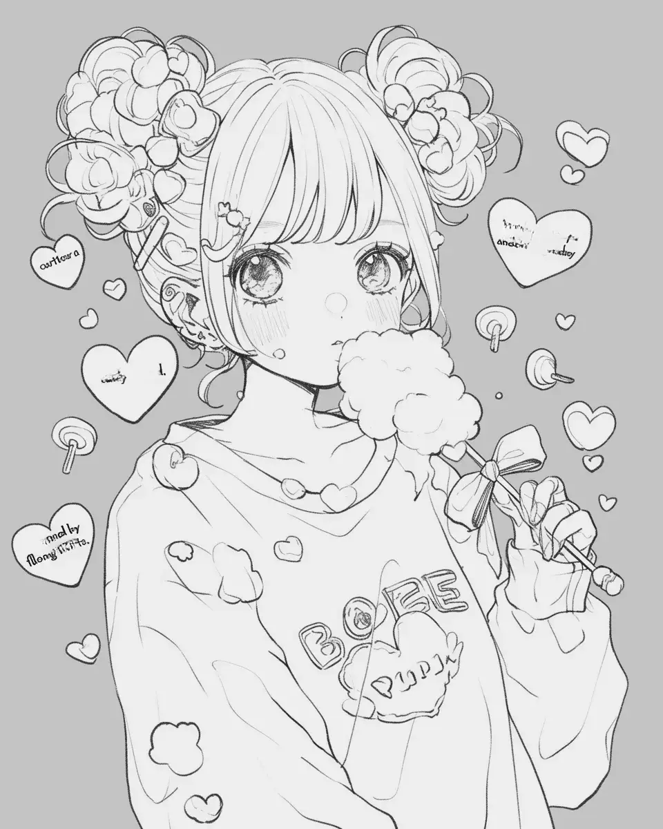 キャンディーワールドの少女