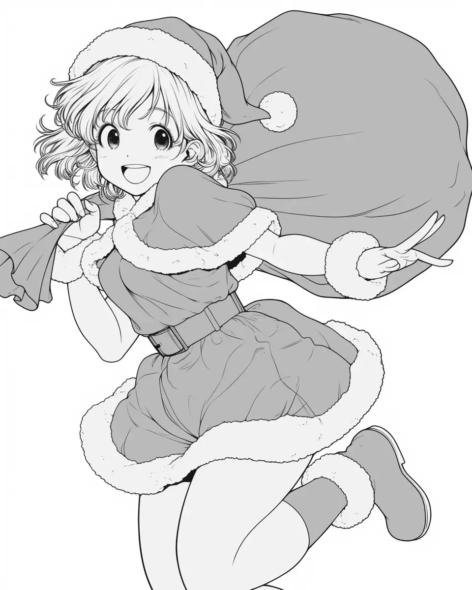 サンタの女の子